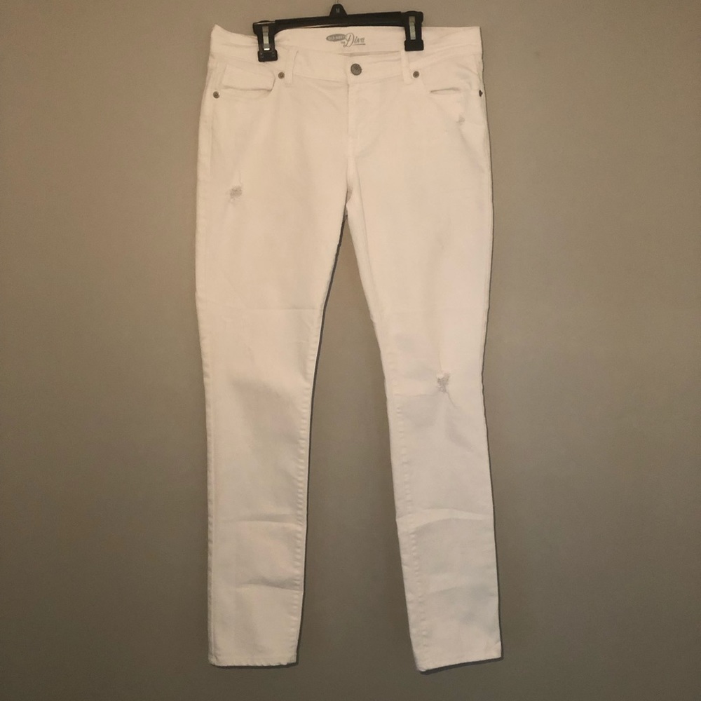 White Old Navy Skinny Jeans